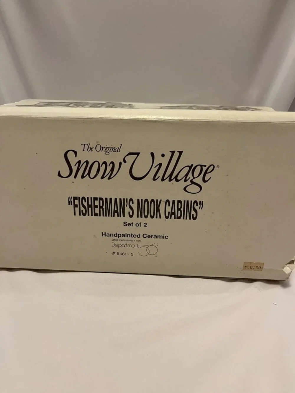 Department 56 Snow Village – Fisherman’s Nook Cabins (Trout & Bass) – Orig Box - Picture 15 of 16